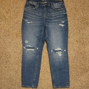 Old Navy Blue Relaxed Jeans with Vintage Fading